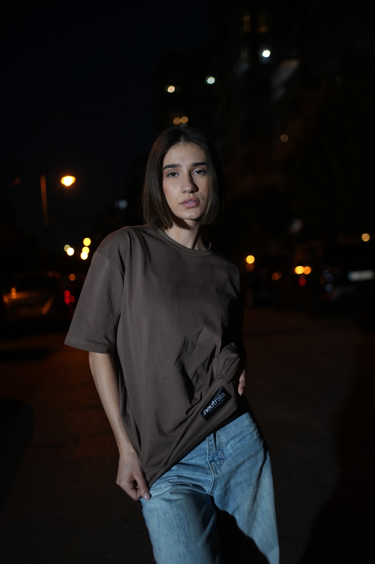 Brown Oversized Shirt – Elevated Edition