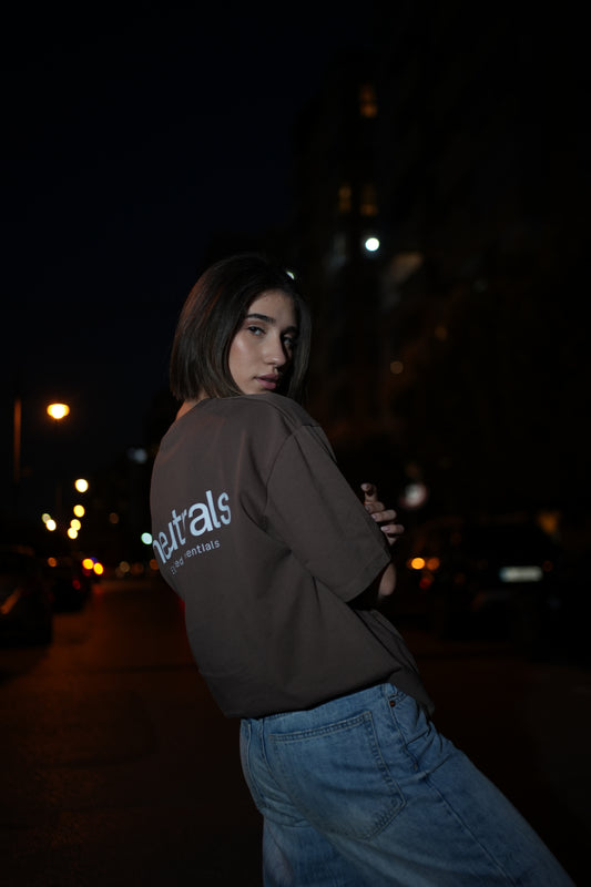 Brown Oversized Shirt – Elevated Edition