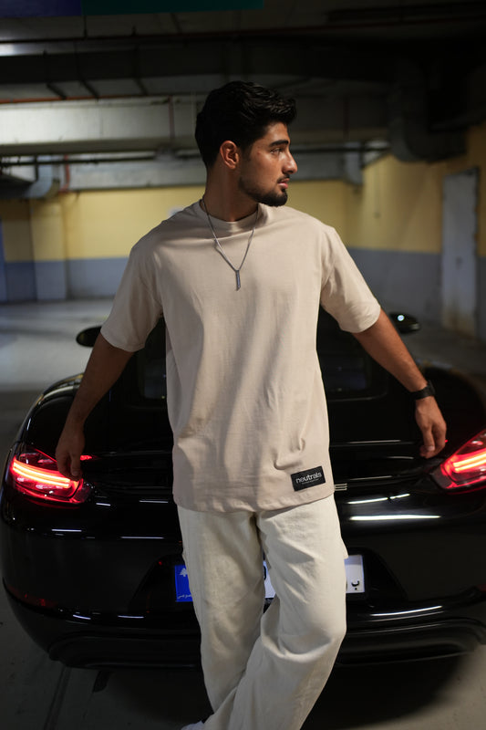 Cream Oversized Shirt – Elevated Edition